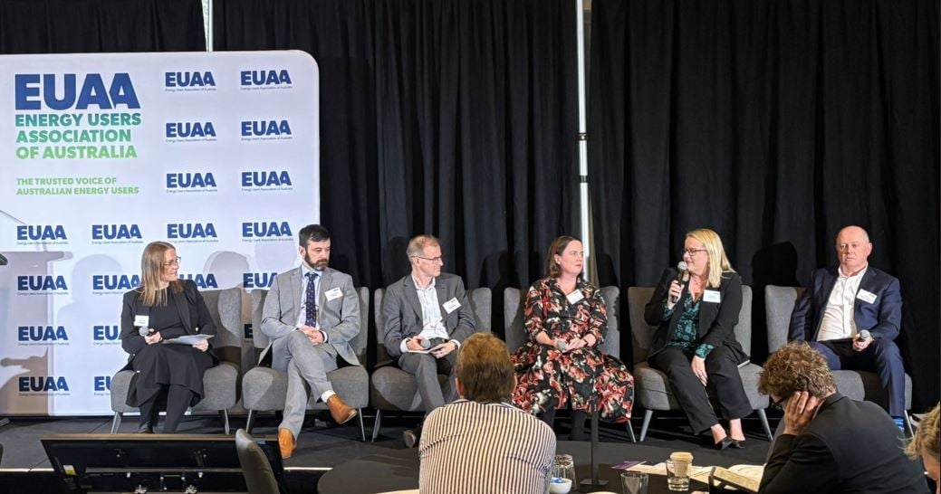 Angela Riley, Head of Retail Sales at SmartestEneryg Australia speaking at the EUAA 2025 panel about Future Energy Market Design.