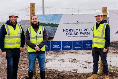 Celebrating two new Power Purchase Agreements with a visit to Horsey Levels solar farm